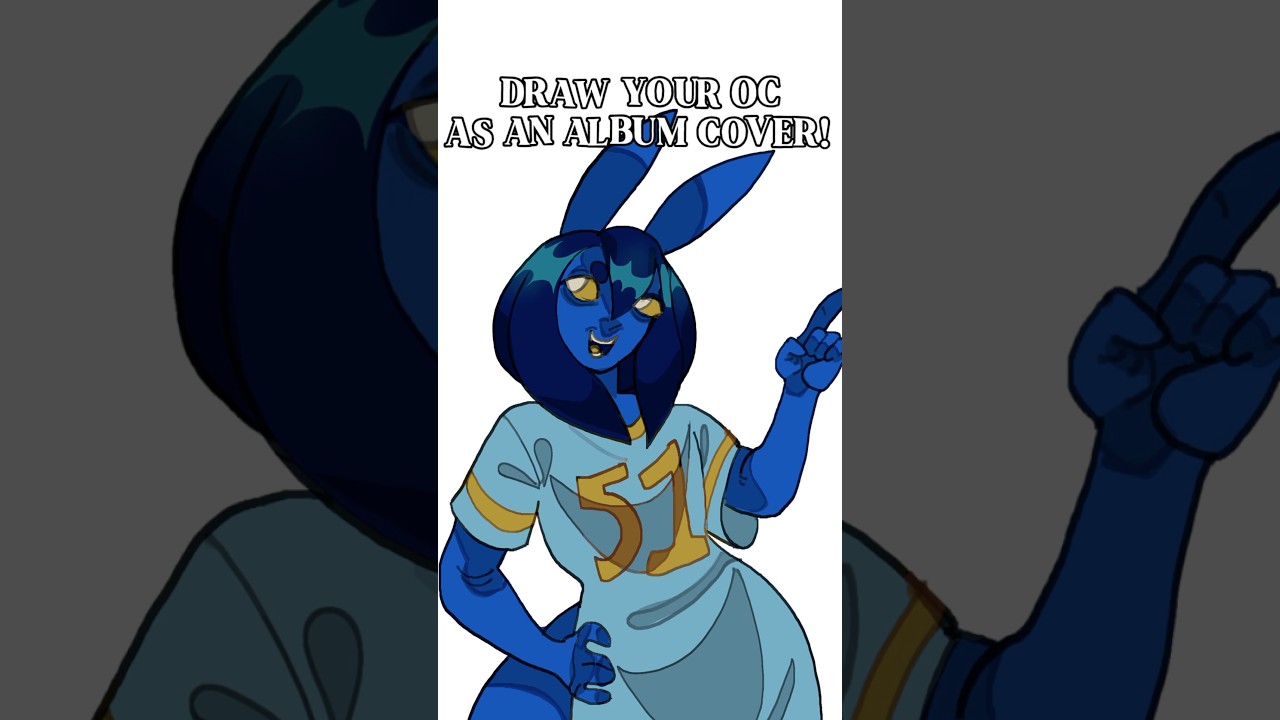 DRAW YOUR OC AS AN ALBUM COVER! #artwork #drawing