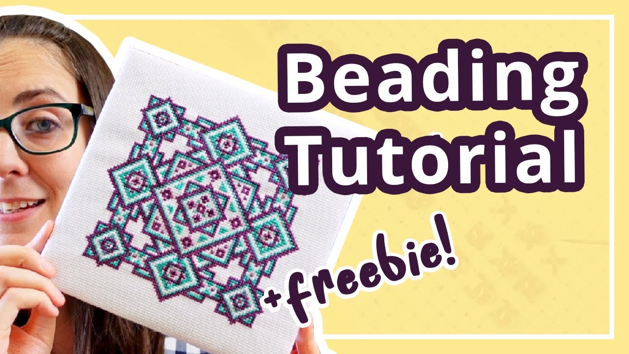Beaded Cross Stitch Tutorial // Plus FREE Beaded Cross Stitch Pattern