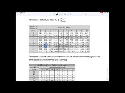 Massivbau 1 – Beispiel 8 Zugkraftdeckungslinie