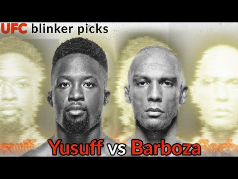 blinker picks | UFC Fight Night: Yusuff vs Barboza Full Card Predictions