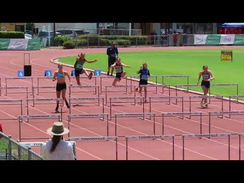 60m Hurdles U12 Girls Final, ANQ Championships, Townsville 27-29 September 2024