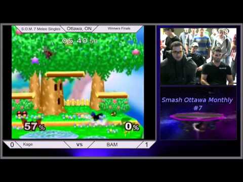 SOM 7 Melee Singles - Kage (Falcon) vs BAM (Falco) Winners Finals
