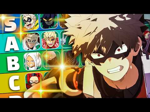 All My Hero All's Justice Characters RANKED — Tier List