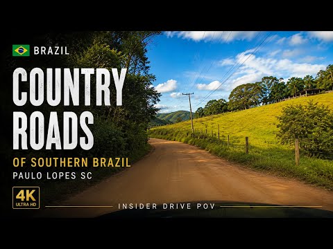 Country Roads of Southern Brazil | Paulo Lopes 4K Drive 🇧🇷 ⭐