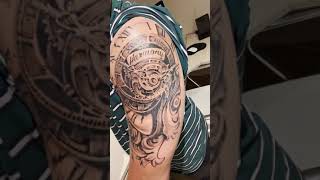 Incredible Birth Clock Tattoo Design