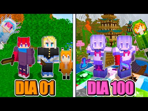 I Survived 100 Days in the Anime World in Minecraft