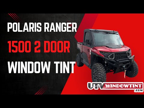 Polaris Ranger 1500 XD window tint install