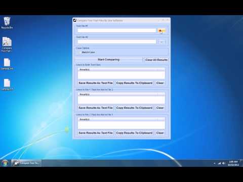Compare Two Text Files By Line Software