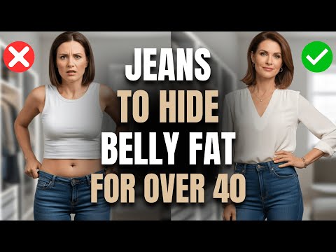 4 Best & 4 Worst Jeans to Hide Belly Fat Women Over 40