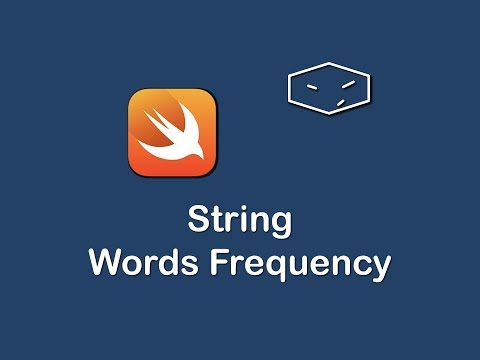 string words frequency in swift