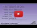 Legend Of One Kevin MacLeod Dance Electronic Dark YouTube Audio Library BGM