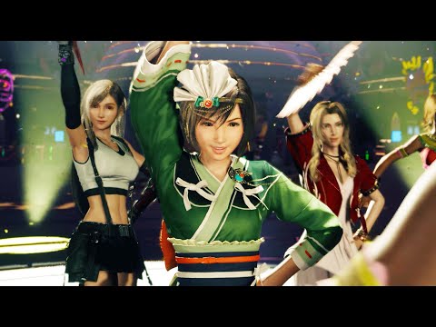 Aerith, Tifa & Yuffie Dance Battle Scene at Gold Saucer - Final Fantasy 7 Rebirth