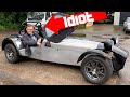 Driving A Caterham In The Wet Is STUPID But Huge Fun 2005 Super Seven Academy Road Test