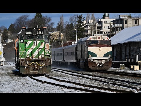 Snow Trains in Washington 2025 - Amtrak and BNSF