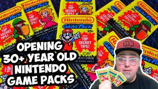 Opening 30 Year Old Topps Nintendo Game Pack Cards With Top Secret Tips! Retro Nintendo Collectibles