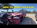How To Spraypaint Your Car At Home For Cheap COMPLETE STEP BY STEP D I Y