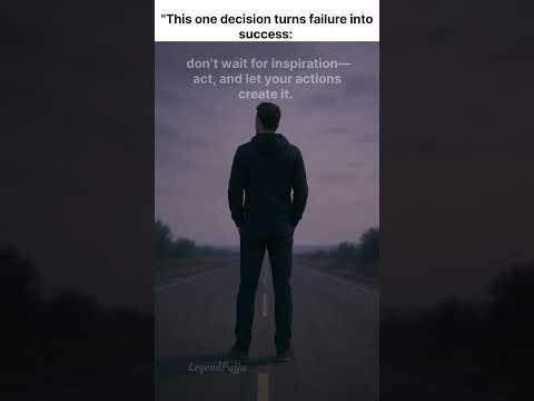 This one decision turns failure into success: #DontWaitActNow  #MoveBeforeMotivation