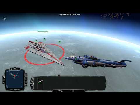 Mandator 2 Star Dreadnaught vs Subjugator heavy cruiser