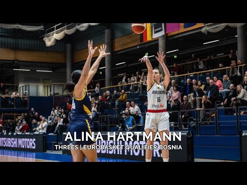 Alina Hartmann (Germany): threes against Bosnia and Herzegovina