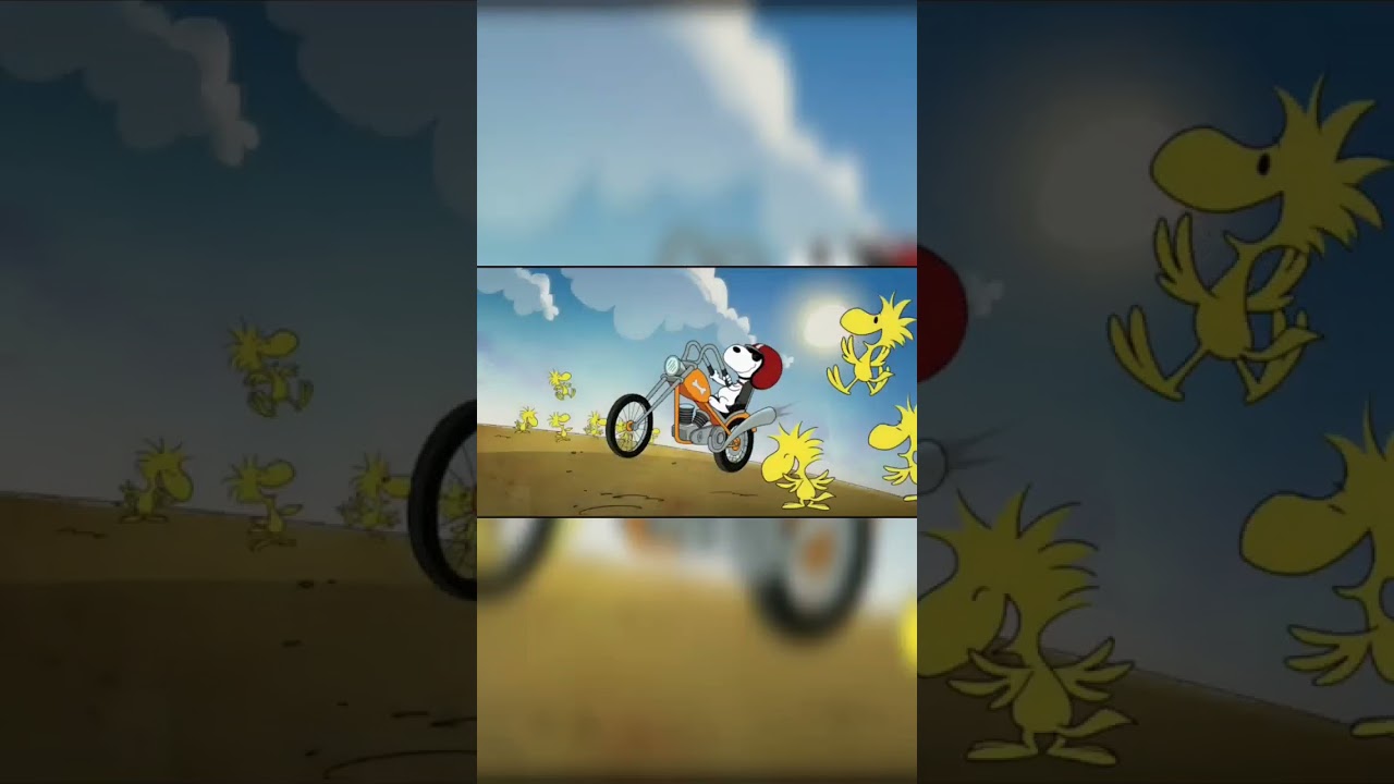 The Snoopy Tale | Snoopy bike riding