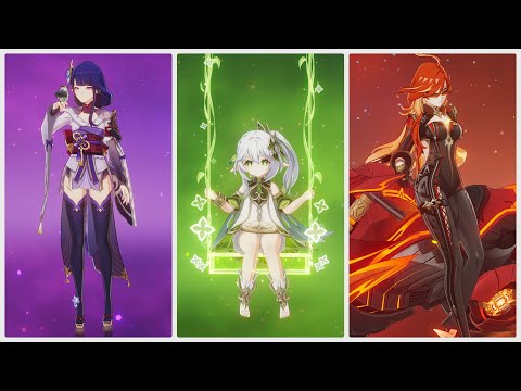 All 94 Character Idle Animations (1.0 - 5.4) | Genshin Impact