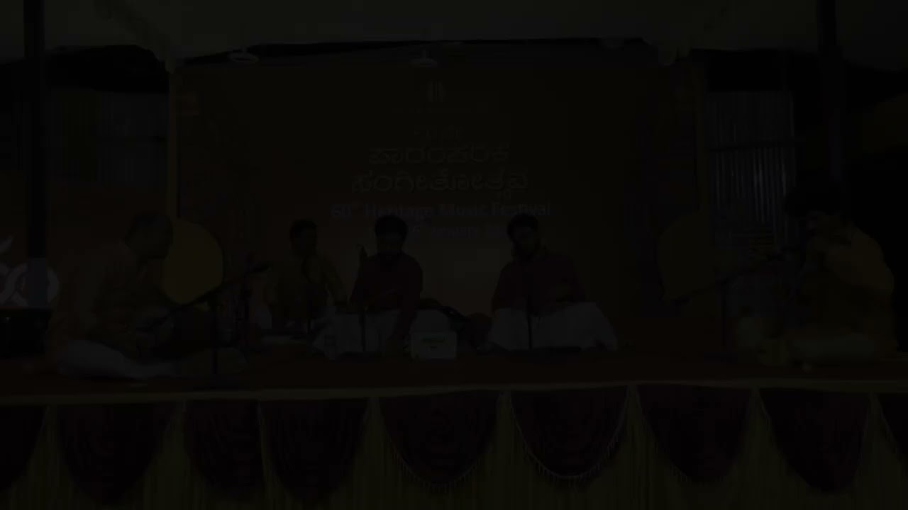 SPVGMC Trust, Mysore. 8th cross. 60th Music festival, Vidwan Hemanth and Heramba