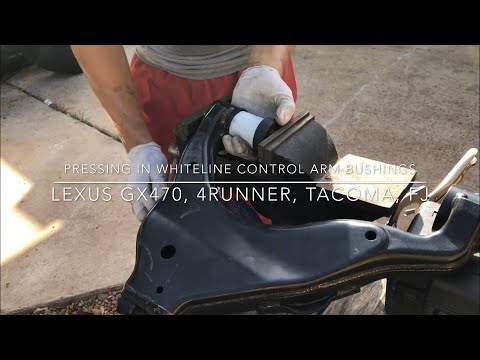 Whiteline bushing install. For GX470, 4Runner, Tacoma, and FJ. (Part 3)