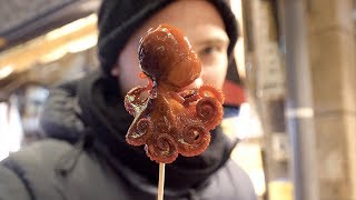Japanese STREET SEAFOOD Tour of Nishiki Market + Bamboo Forest | Kyoto, Japan