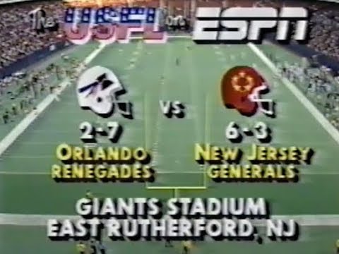 1985 USFL Week 10 - Renegades vs. Generals