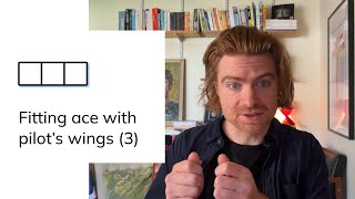 Minute Cryptic Clue #10: Fitting ace with pilot's wings (3) #crypticcrossword
