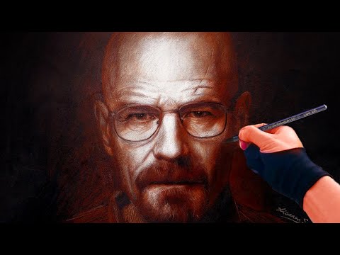 Walter White Portrait Drawing – Breaking Bad
