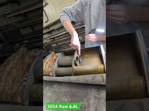 $61,605 #ram 3500 Chocked Muffler Inside Views ( Big revile) #exhaust #muffler