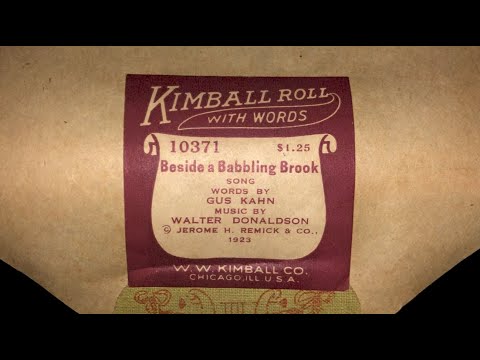 Beside a Babbling Brook - Fox Trot | Kahn & Donaldson 1923 | Piano roll
