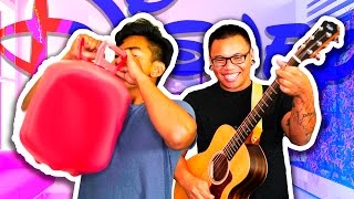 SINGING DISNEY SONGS WITH HELIUM!