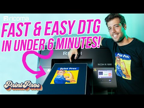 Direct to Garment Printing | Printing on a Dark T-Shirt in Under 6 Minutes | Print Pros (Ep 4)