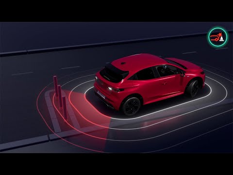 Instrukcja obsługi aktywnego systemu wspomagania nagłego hamowania na biegu wstecznym - Renault Clio full hybrid E-Tech