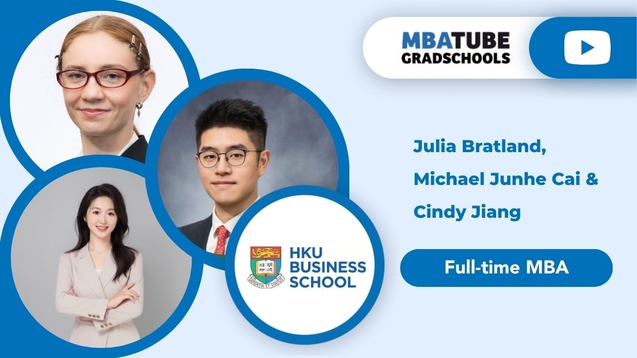 Julia Bratland, Michael Junhe Cai, Cindy Jiang - MBA, HKU