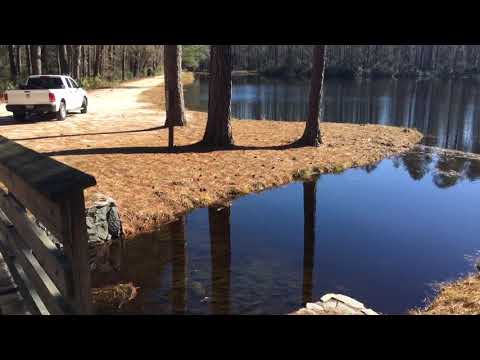 Fishing Lake, pavilion and spillway.   The pavilion has a nice fireplace.  