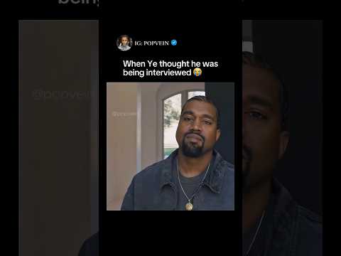 Kanye West thought he was being interviewed 😭
