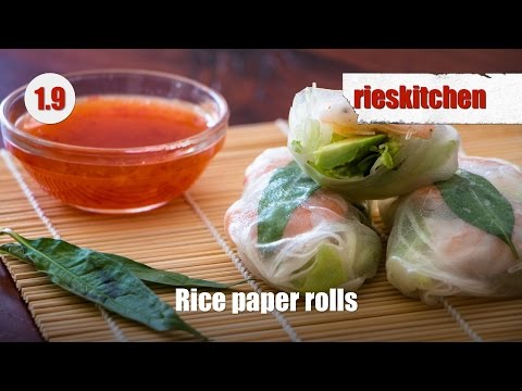 Gluten free rice paper rolls