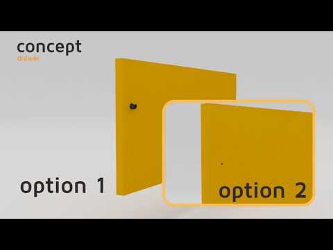 Tiroir en kit - sortie totale - côtés acier 105 mm - Concept EMUCA