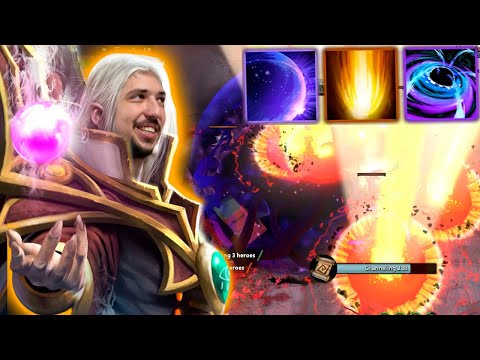 W33 Invoker WOMBO COMBO - Chronosphere + Cataclysm + Black Hole