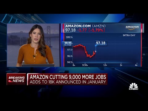 , title : 'Amazon cuts 9,000 more jobs in addition to 18,000 announced in January'