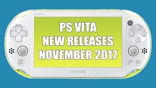 PS Vita New Releases November 2017