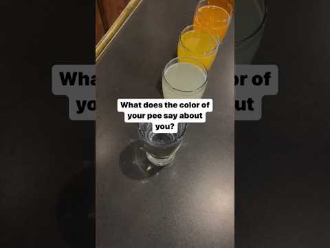 🚽 The color of pee can tell you a lot about your body.