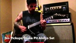 Video thumbnail for Sin Pickups Snake Pit set Hand wound Humbuckers Alnico 2 Hot PAF APPETITE by SIN Pickups Chris Carter