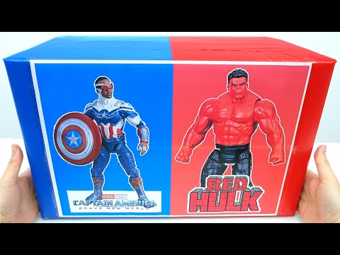 Unboxing Captain America Brave New World Figure Collection | Red Hulk Toy Review