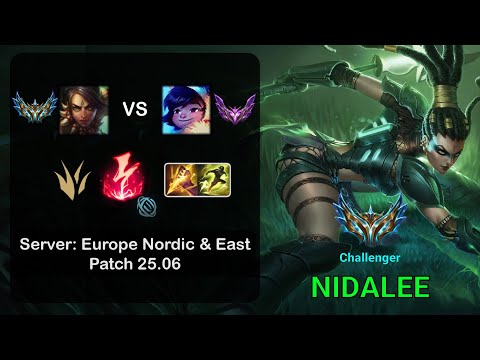 Nidalee Jungle vs Nunu - EUNE Challenger - Patch 25.06