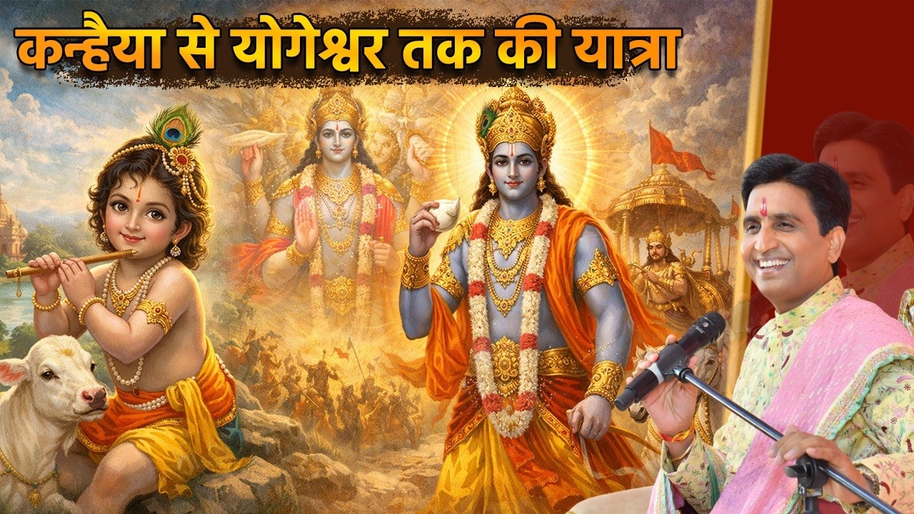 बाल कृष्ण से लेकर अर्जुन के सारथी तक | Dr Kumar Vishwas | Shri Krishna | Arjun | Karna | Mahabharat