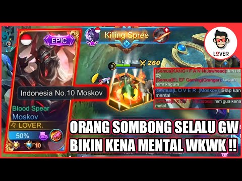 TOP GLOBAL MOSKOV AJARIN PUBLIK CARA JADI USER MM SEJATI DAN TIDAK SOMBONG - MOBILE LEGENDS